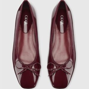 Cider Maroon Patent Ballet Flats